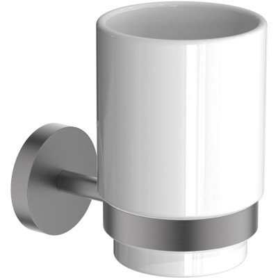 Стакан для ванной графит керамика Aquatek Бетта AQ4604BGM
