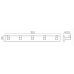 Планка 5 крючков матовое золото DOMINCARE DC8916-5BG