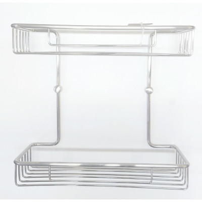 Полка решетка двойная прямая матовая Classic SCF-2P