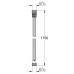 Шланг для душа 1.75см. хром с защитой от перекручивания GROHE Rotaflex Metal Long-Life 28025001