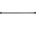 Карниз для ванной без сверления черный матовый 122х218см. Bath Plus Decor collection DC010