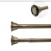 Карниз для ванной без сверления латунь 122х218см. Bath Plus Decor collection DC011