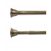 Карниз для ванной без сверления латунь 122х218см. Bath Plus Decor collection DC011