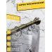 Карниз для ванной без сверления латунь 122х218см. Bath Plus Decor collection DC011