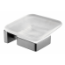 Мыльница стекло к стене графит ViEiR V5003-G