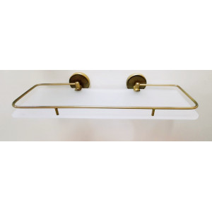 Полка стекло с ограничителем 70см. бронза Classic Elite bronze BC017