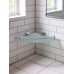Полка стекло угловая 1-этажная Classic Quadro D020