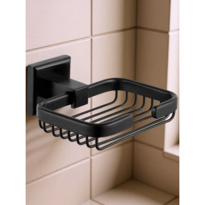 Мыльница решетка к стене Classic Quadro Black DB013