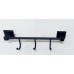 Планка 3 крючка Classic Quadro Black DB015